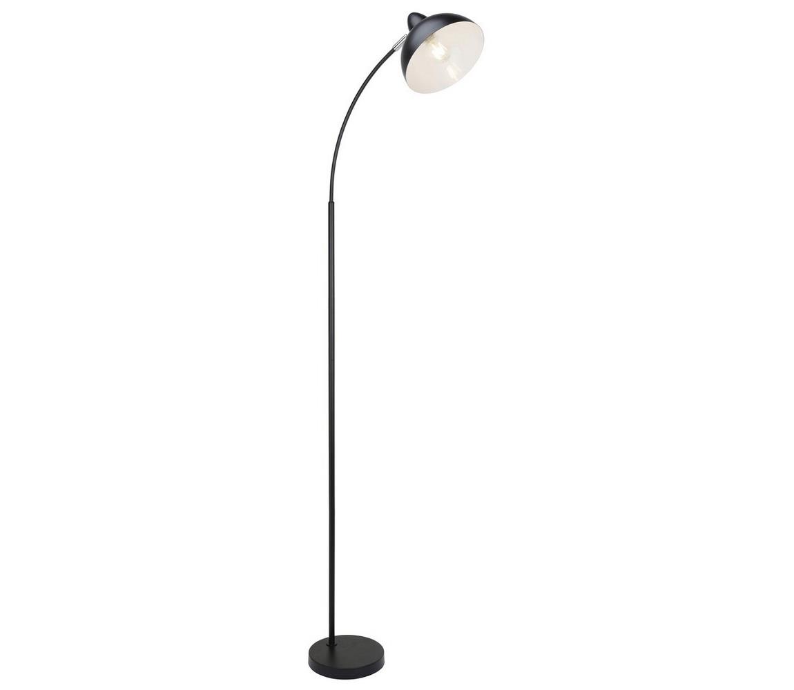 Rabalux Stojacia lampa DARON 1xE27/40W/230V čierna