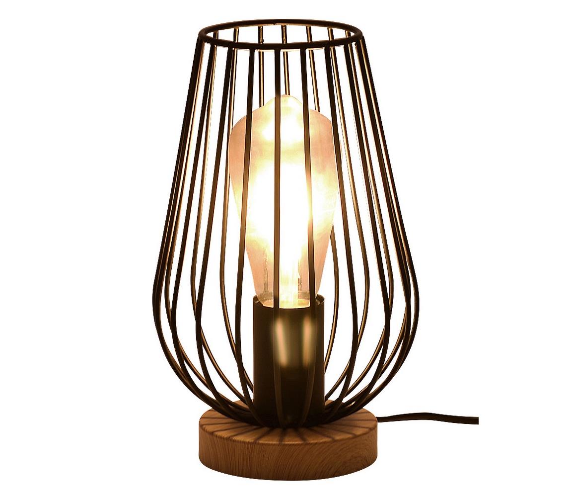 Rabalux Stolná lampa GREMIO 1xE27/40W/230V čierna