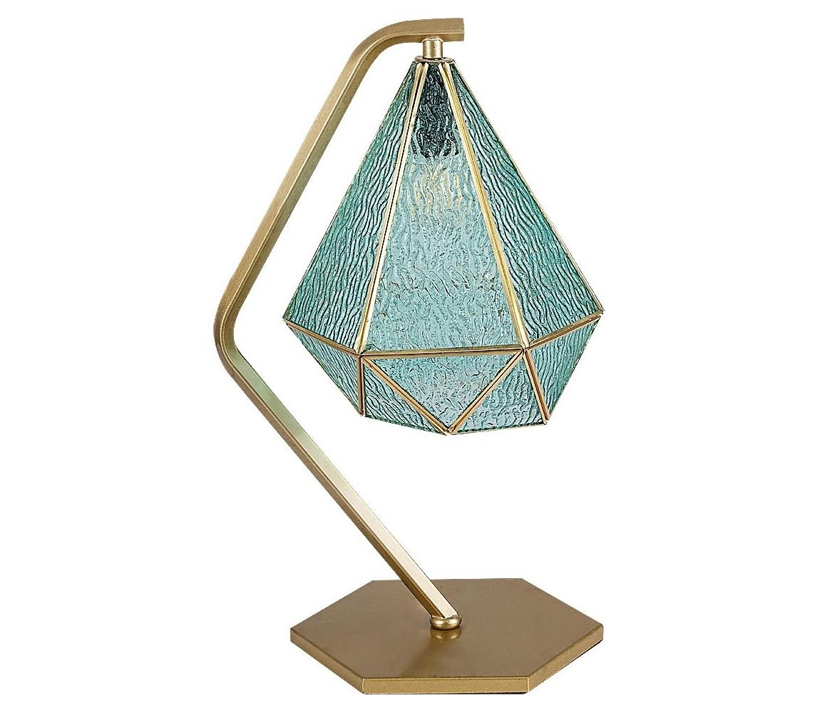 Rabalux Stolná lampa NORAH 1xE14/40W/230V zlatá/modrá