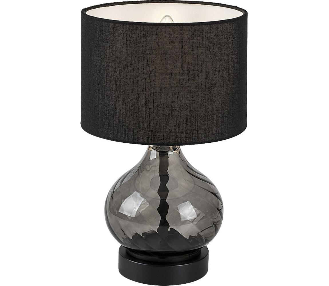 Rabalux Stolná lampa PIRELO 1xE14/25W/230V dymová