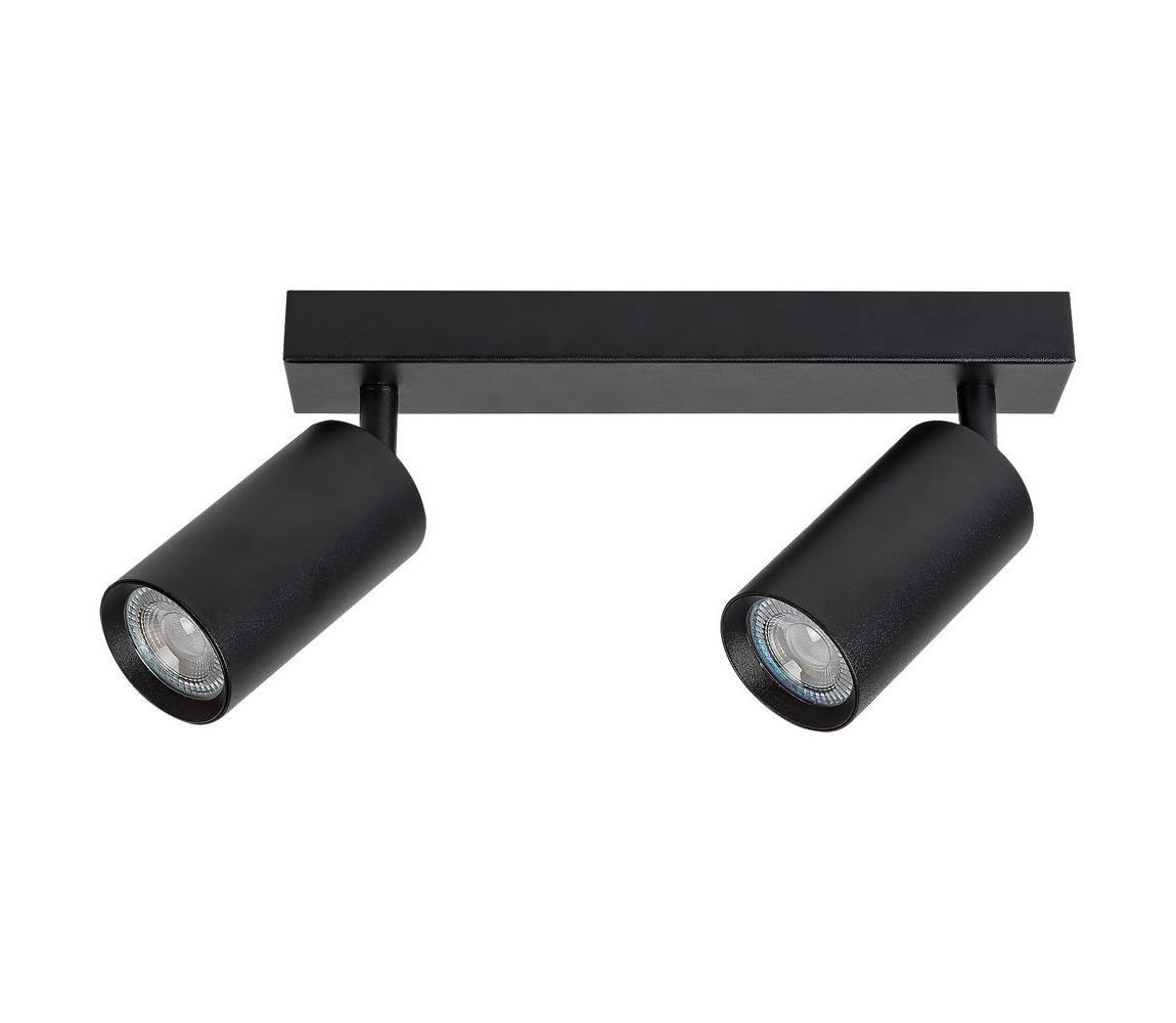 Rabalux Stropné bodové svietidlo SOLO 2xGU10/25W/230V čierna