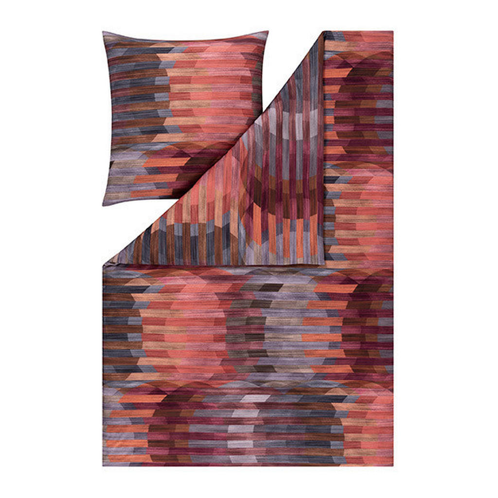 Estella POSTEĽNÁ BIELIZEŇ, interlock džersej, červená, 140/200 cm