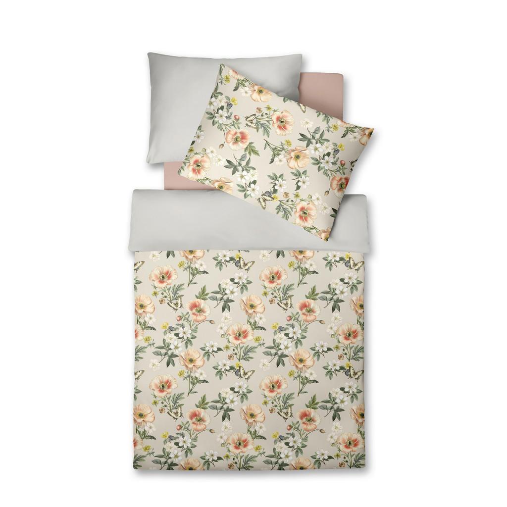 Fleuresse POSTEĽNÁ BIELIZEŇ, makosatén, biela, piesková, svetložltá, béžová, olivovozelená, koralová, 140/200 cm