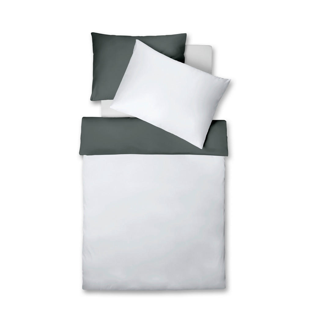 Fleuresse POSTEĽNÁ BIELIZEŇ, makosatén, sivá, svetlosivá, 140/200 cm