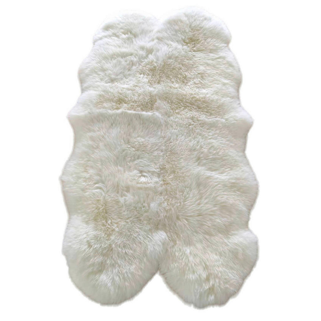 OVČIA KOŽUŠINA, 105/180 cm, biela