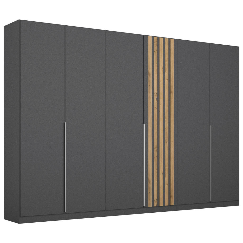 Rauch Möbel SKRIŇA S OTOČNÝMI DVERAMI, sivá, dub artisan, 271/210/54 cm