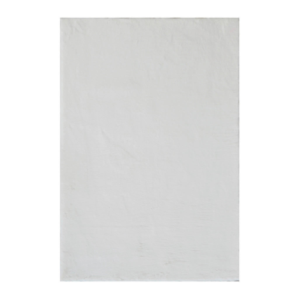 XXXL KOBEREC S VYSOKÝM VLASOM, 160/230 cm, biela